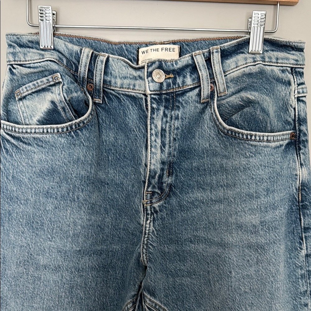 Free People We The Free Risk Taker Relaxed Mid-rise Jeans Size 27